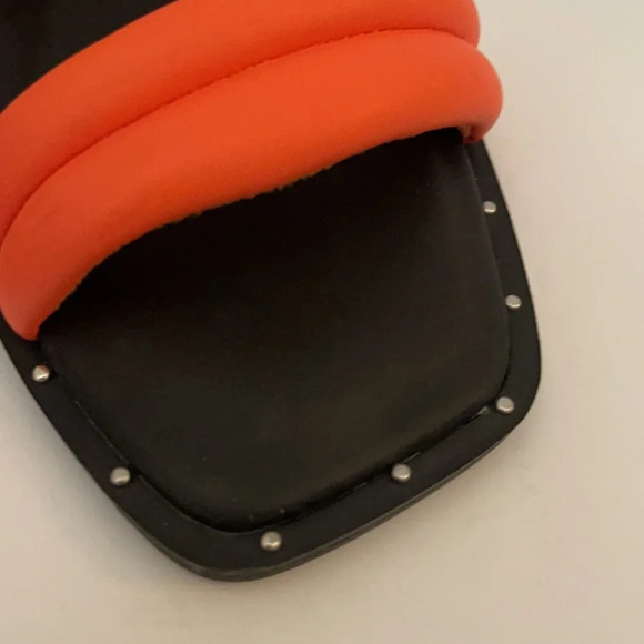 Bar III Womens Solid Slip-On Casual Pool Slides Sandals Orange size 7M - Picture 3 of 10